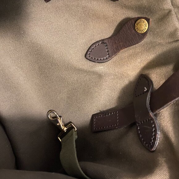 FILSON ORIGINAL BRIEFCASE GREEN WITH STRAP Classic Heritage style PREOWNED - Picture 12 of 16